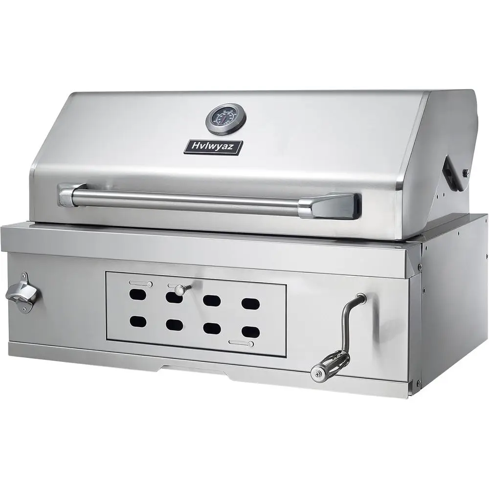 Laruilt-In Carcoal Q Grill, Carcoal Grills witLitale Tray, Insulated ood & Temperature Gau, eavy-Duty StainlSteel arecue Grill o
Laruilt-In Carcoal Q Grill, Carcoal Grills witLitale Tray, Insulated ood & Temperature Gau, eavy-Duty StainlSteel arecue Grill o