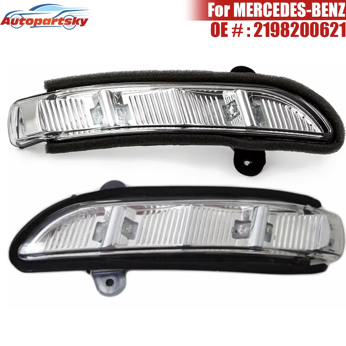 Front Left / Right Door Mirror Turn Signal Light For Mercedes-Benz W211 W221 W219 CL / CLS / S / E-Class 2198200521 2198200621
Front Left / Right Door Mirror Turn Signal Light For Mercedes-Benz W211 W221 W219 CL / CLS / S / E-Class 2198200521 2198200621