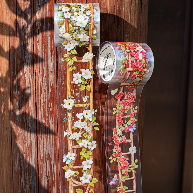 Flower PET Tape 1pc Floral Ladder Theme for Journaling Planner Decoden Scrapbooking Sticker Self Adhesive
Flower PET Tape 1pc Floral Ladder Theme for Journaling Planner Decoden Scrapbooking Sticker Self Adhesive