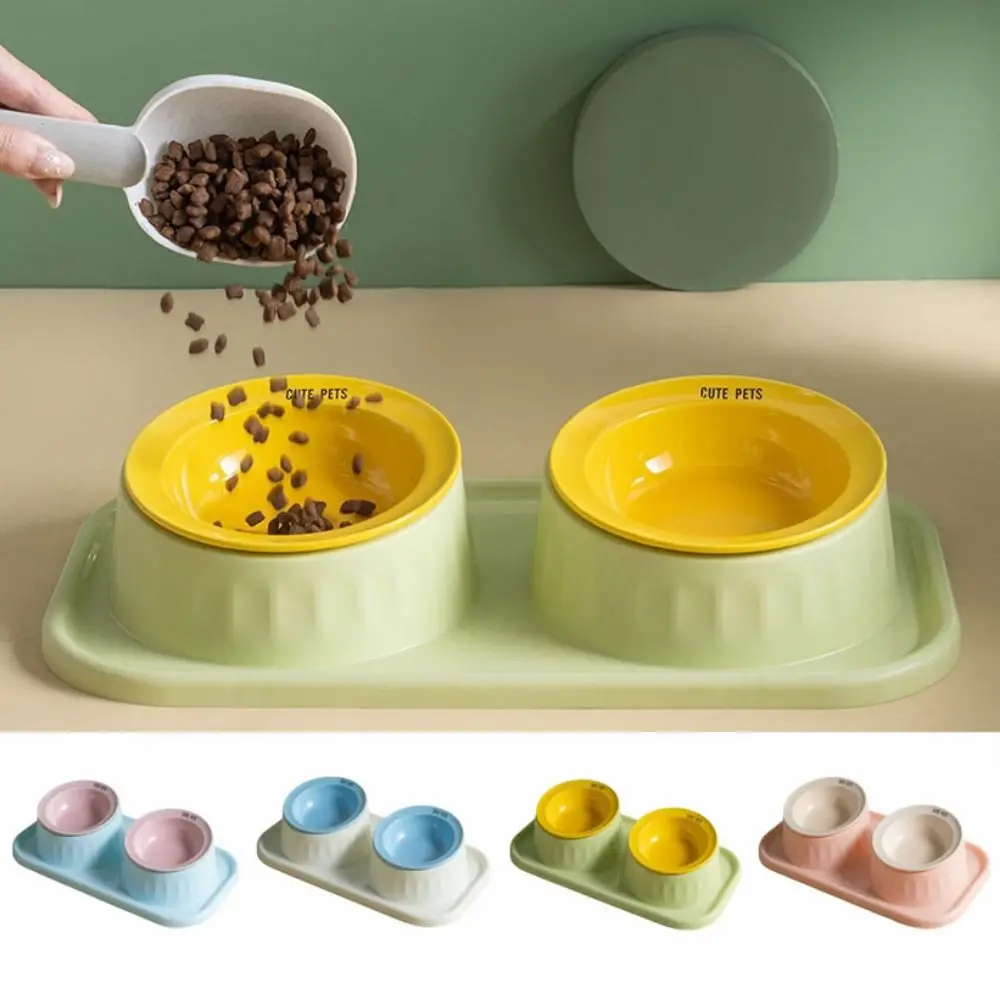 Ceramic Double Pet Bowl Anti-tip Neck Protection Double Pet Feeding Bowl Set Easy-to-clean Spill-Proof Pet Feeding Bowl
Ceramic Double Pet Bowl Anti-tip Neck Protection Double Pet Feeding Bowl Set Easy-to-clean Spill-Proof Pet Feeding Bowl