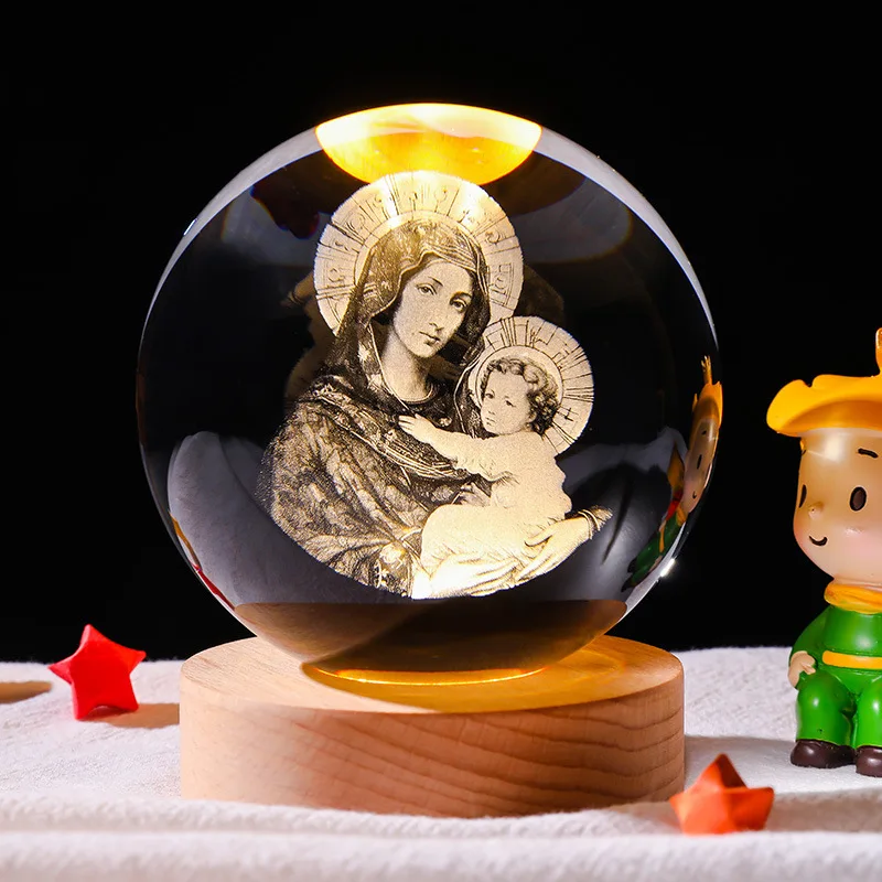 8cm Plug-In Christian Church Luminous Crystal Ball Ornament Music Box 3D Carved Small Night Light Holiday Gift Christmas Gift
8cm Plug-In Christian Church Luminous Crystal Ball Ornament Music Box 3D Carved Small Night Light Holiday Gift Christmas Gift