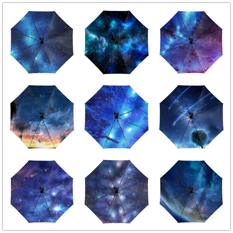Custom Starry Sky Umbrella Male Fully Automatic Compact Umbrellas for Women Windproof Quick Drying Folding Umbrella
Custom Starry Sky Umbrella Male Fully Automatic Compact Umbrellas for Women Windproof Quick Drying Folding Umbrella
