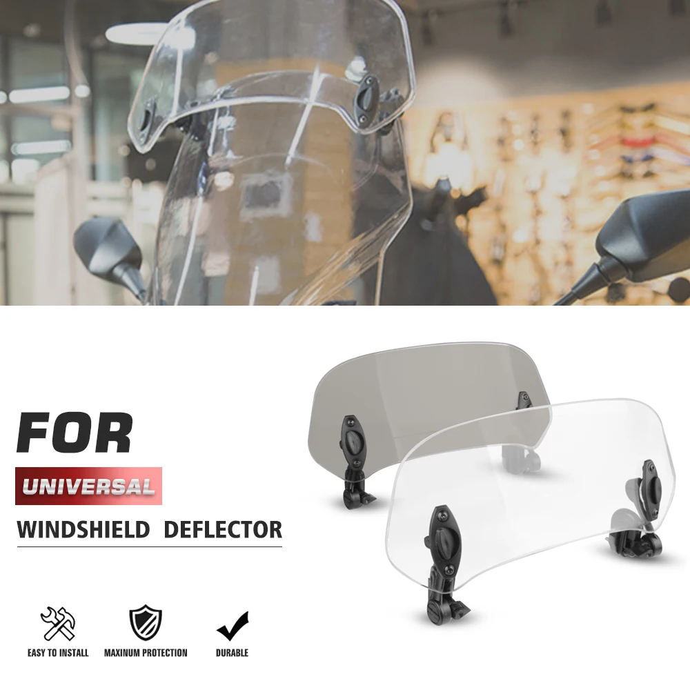 Universal Adjustable Motorcycle Accessories Windshield Extension Spoiler Deflector For VOGE SR4 MAX SR4MAX 2022-2024 300DS 650DS
Universal Adjustable Motorcycle Accessories Windshield Extension Spoiler Deflector For VOGE SR4 MAX SR4MAX 2022-2024 300DS 650DS