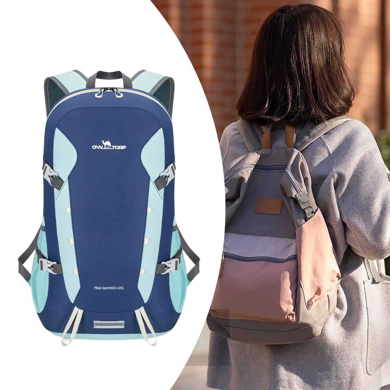 Hiking Backpack Foldable Compact Daypack for Touring Mountaineering Trekking
Hiking Backpack Foldable Compact Daypack for Touring Mountaineering Trekking