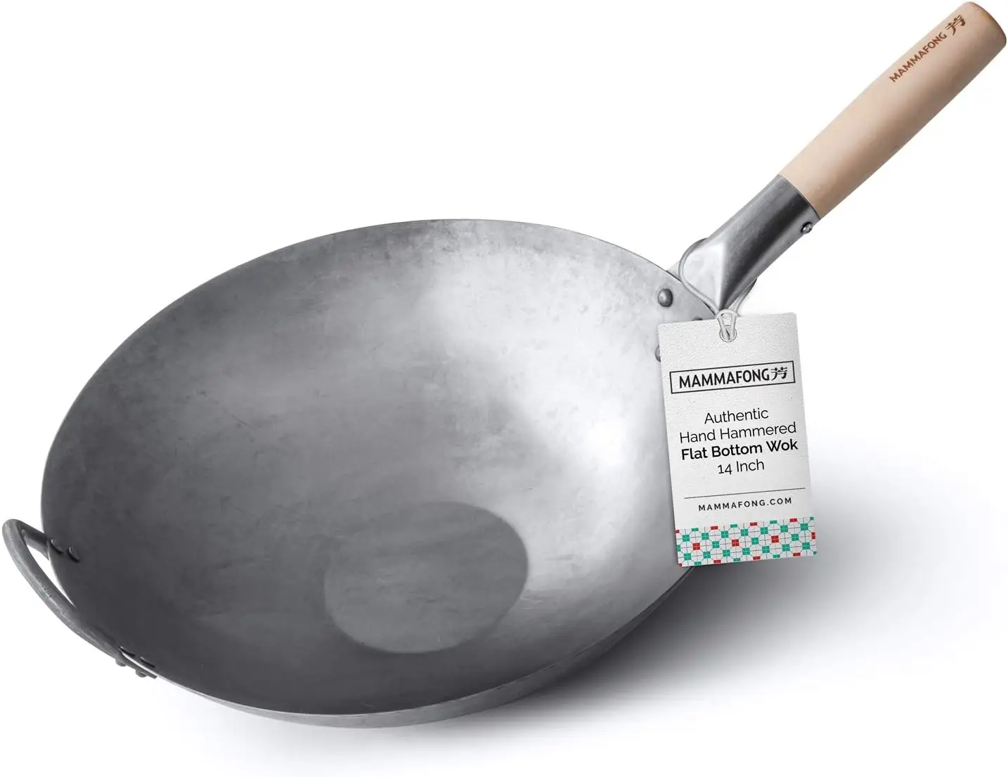 Flat Bottom Carbon Steel Wok Pan - Hand Hammered Stir Fry Pan - 14 Inch Heavy Duty Wok
Flat Bottom Carbon Steel Wok Pan - Hand Hammered Stir Fry Pan - 14 Inch Heavy Duty Wok