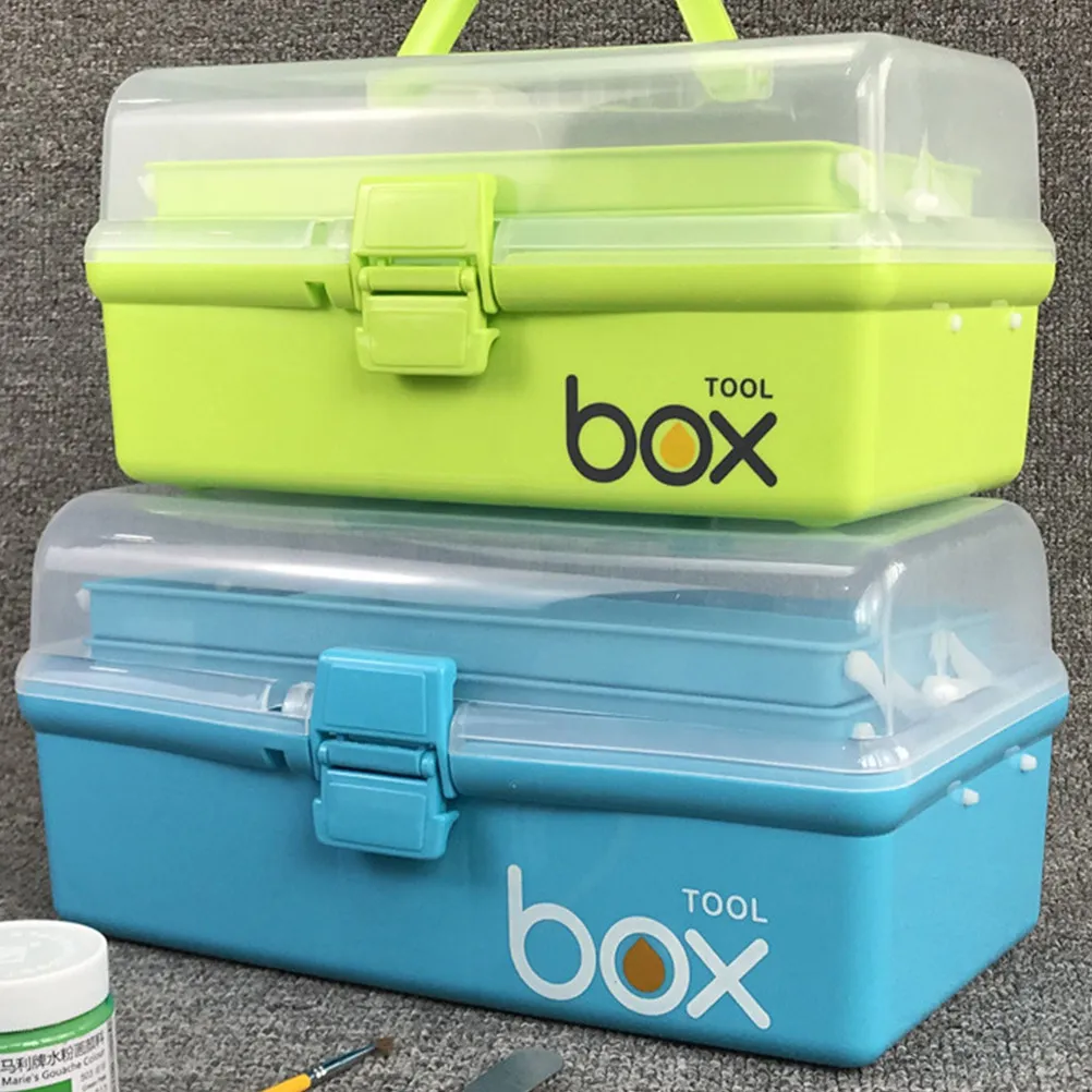3 Layer Box for Painting Tools Portable Blue Color Durable Storage Case Material Daily Storage Container Use Gift
3 Layer Box for Painting Tools Portable Blue Color Durable Storage Case Material Daily Storage Container Use Gift