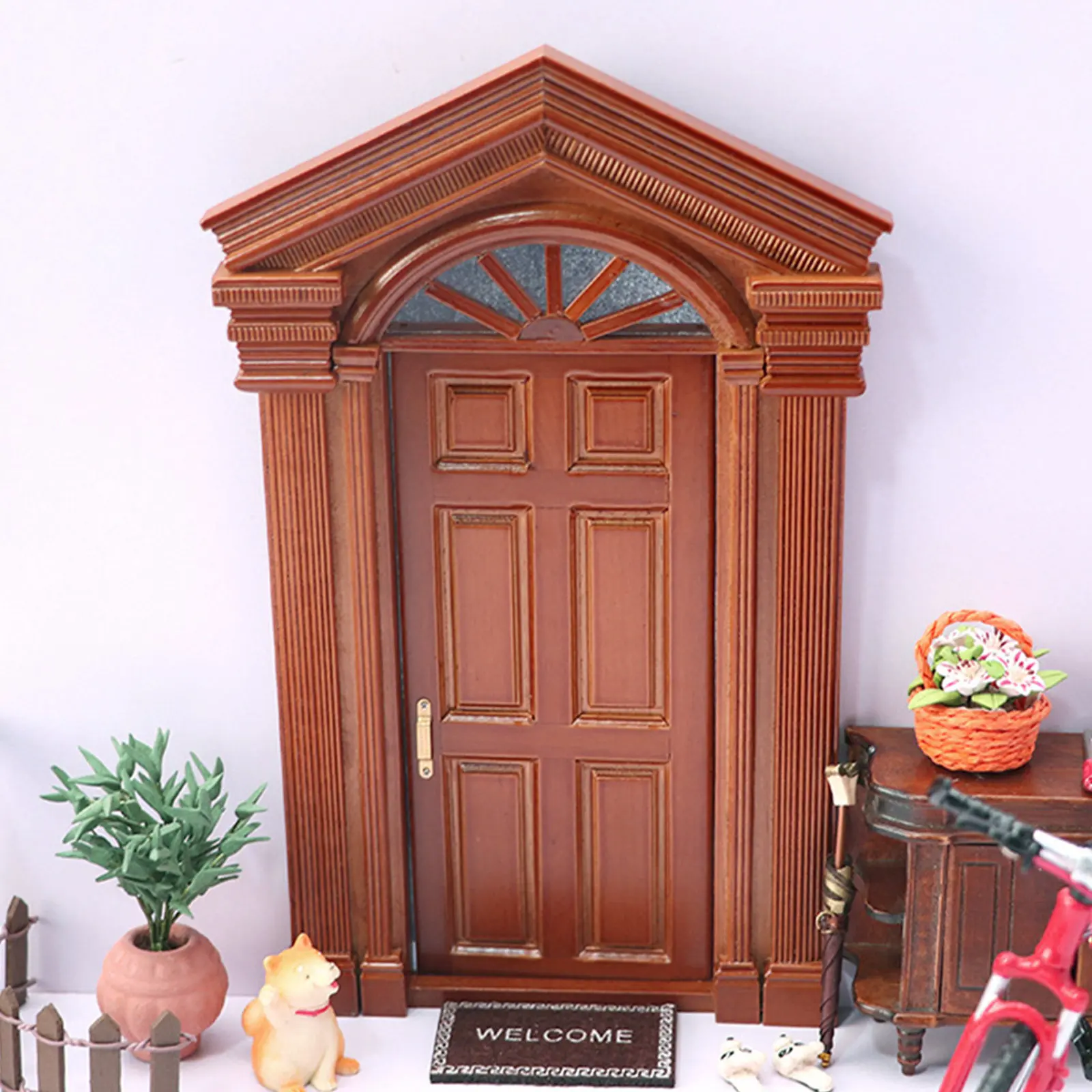 Mini Wooden Door Realistic Vintage Design Mini House Accessory Wood Craft Simulation Small House Door Decor Wooden Doors for DIY
Mini Wooden Door Realistic Vintage Design Mini House Accessory Wood Craft Simulation Small House Door Decor Wooden Doors for DIY