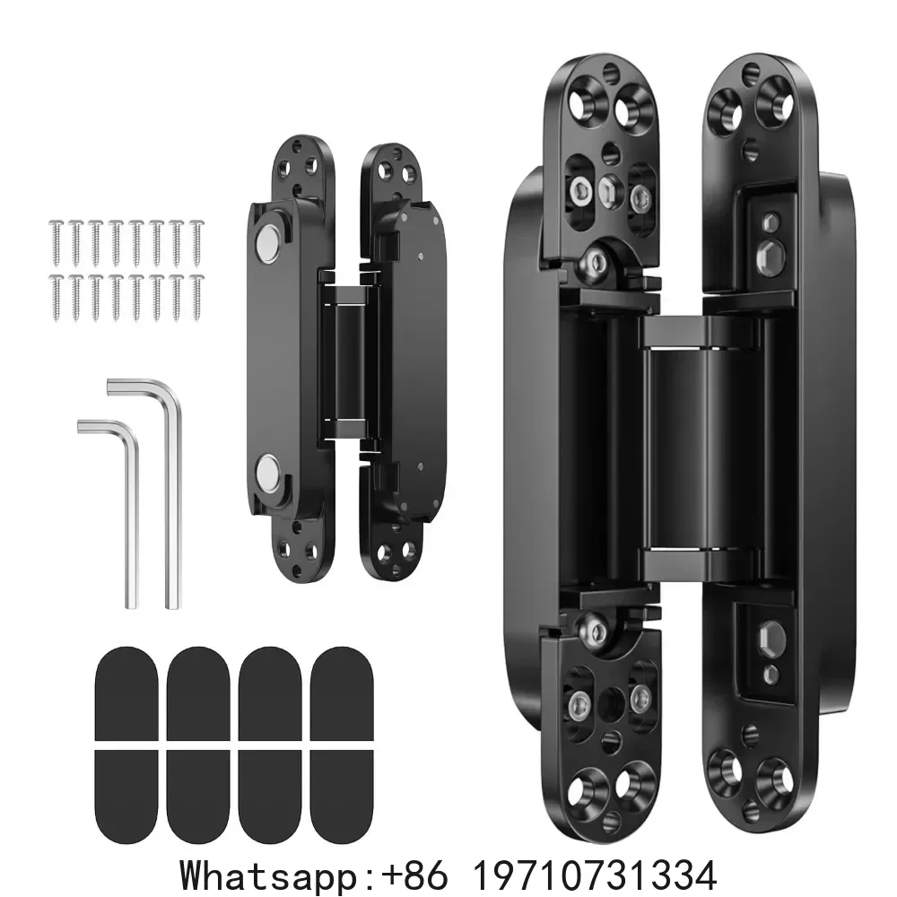 2-Pack Invisible Hinge for Door 140×30/150×25/177×28mm Zinc Alloy 180 Degree Swing Hinge 3 Way Adjustable Butt Silent Door Hinge
2-Pack Invisible Hinge for Door 140×30/150×25/177×28mm Zinc Alloy 180 Degree Swing Hinge 3 Way Adjustable Butt Silent Door Hinge
