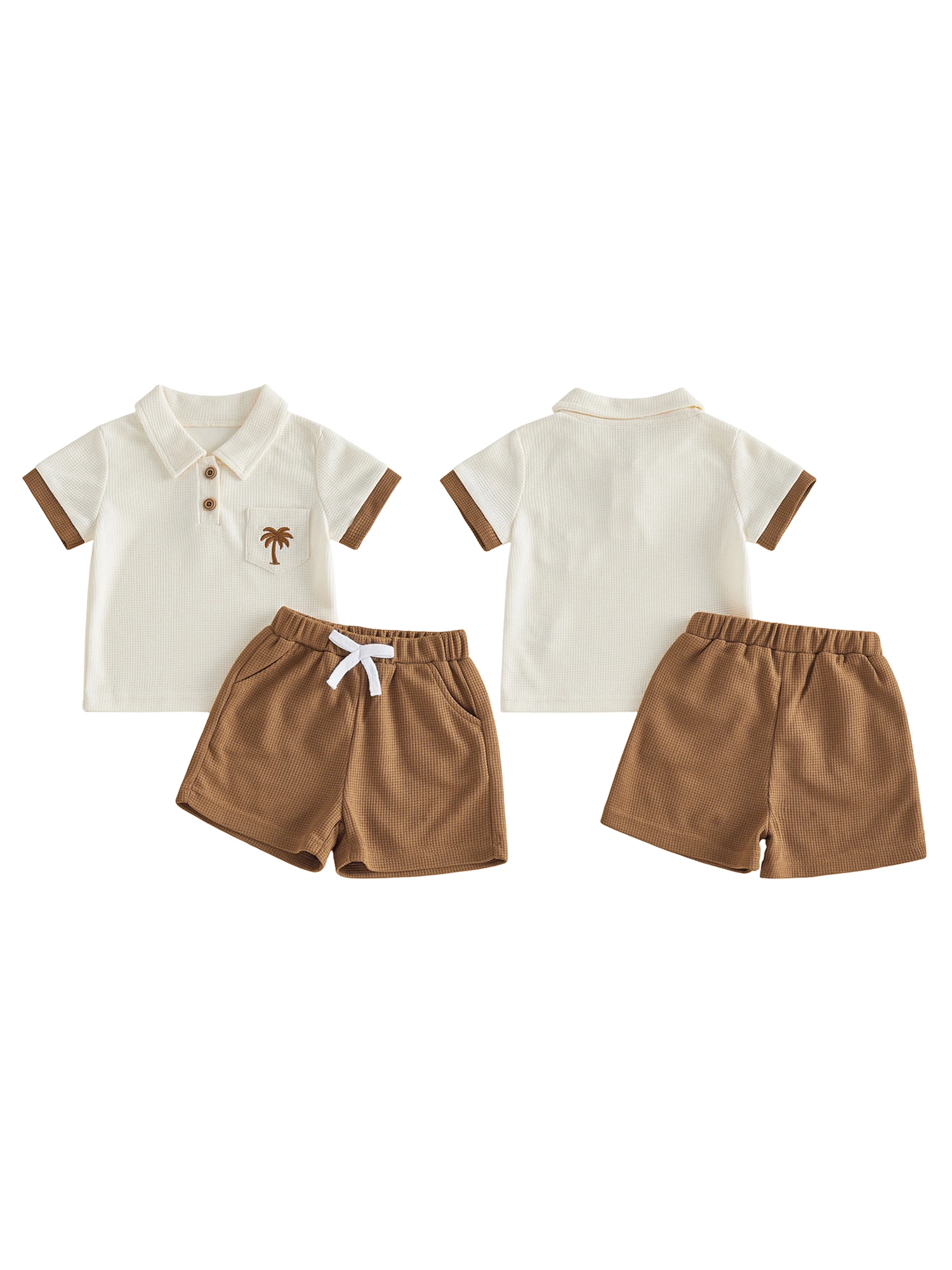 Adorable Infant Boy Beachwear Set with Cute Palm Tree Print Button-Up Shirt and Matching Shorts for Summer Fun
Adorable Infant Boy Beachwear Set with Cute Palm Tree Print Button-Up Shirt and Matching Shorts for Summer Fun