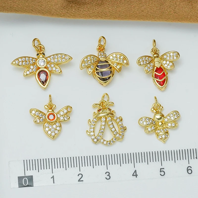 4 Pcs Pave Inlay Zircon Bee Ladybug Insect Pendant Diy Necklace Bracelet Making Supplies Copper Gold Plated Jewelry Accessories
4 Pcs Pave Inlay Zircon Bee Ladybug Insect Pendant Diy Necklace Bracelet Making Supplies Copper Gold Plated Jewelry Accessories