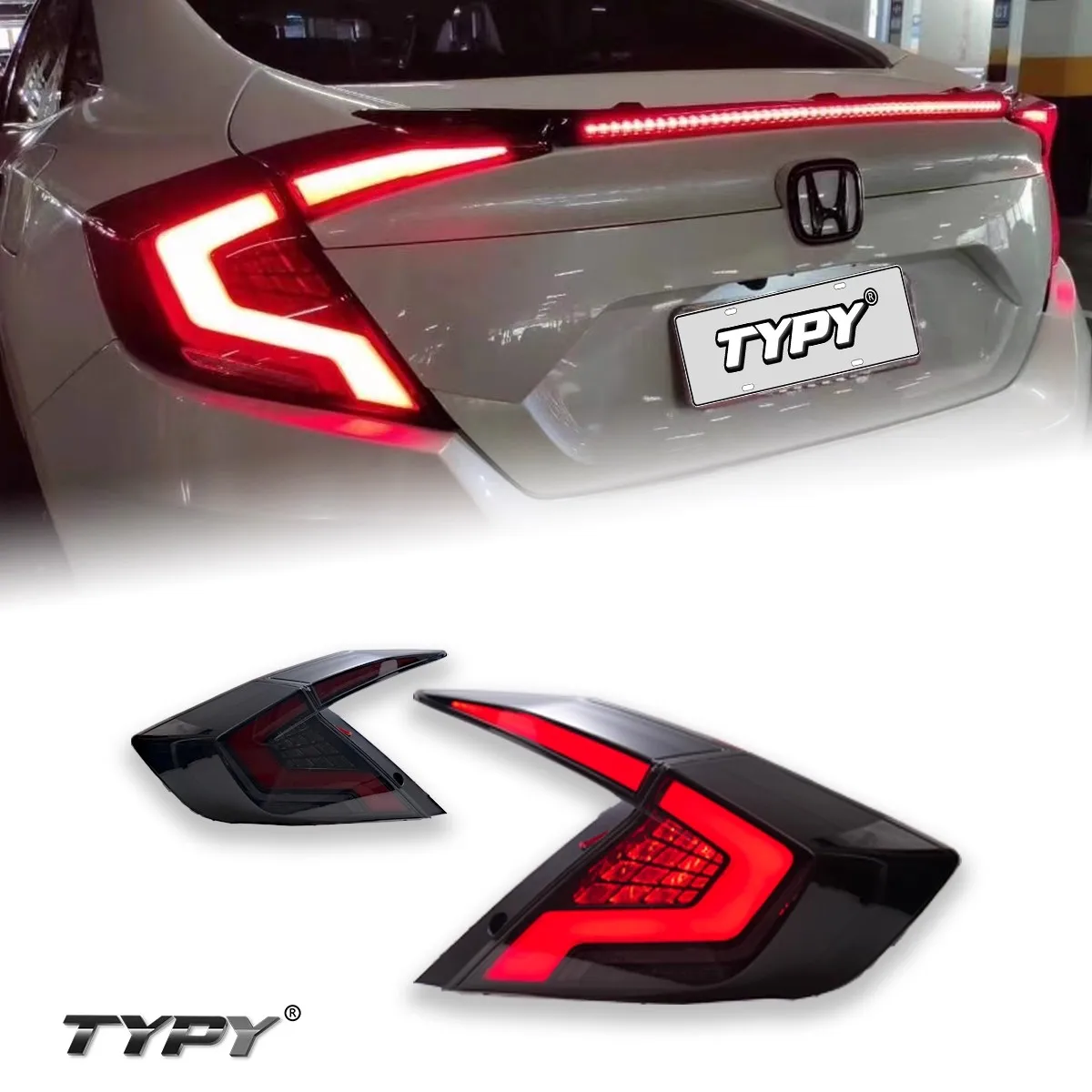 Sequential Indicator Dynamic Animation Rear Lamps For Honda Civic 10Th Gen Assembl LED Taillights 2016 2017 2018 2019 2020
Sequential Indicator Dynamic Animation Rear Lamps For Honda Civic 10Th Gen Assembl LED Taillights 2016 2017 2018 2019 2020
