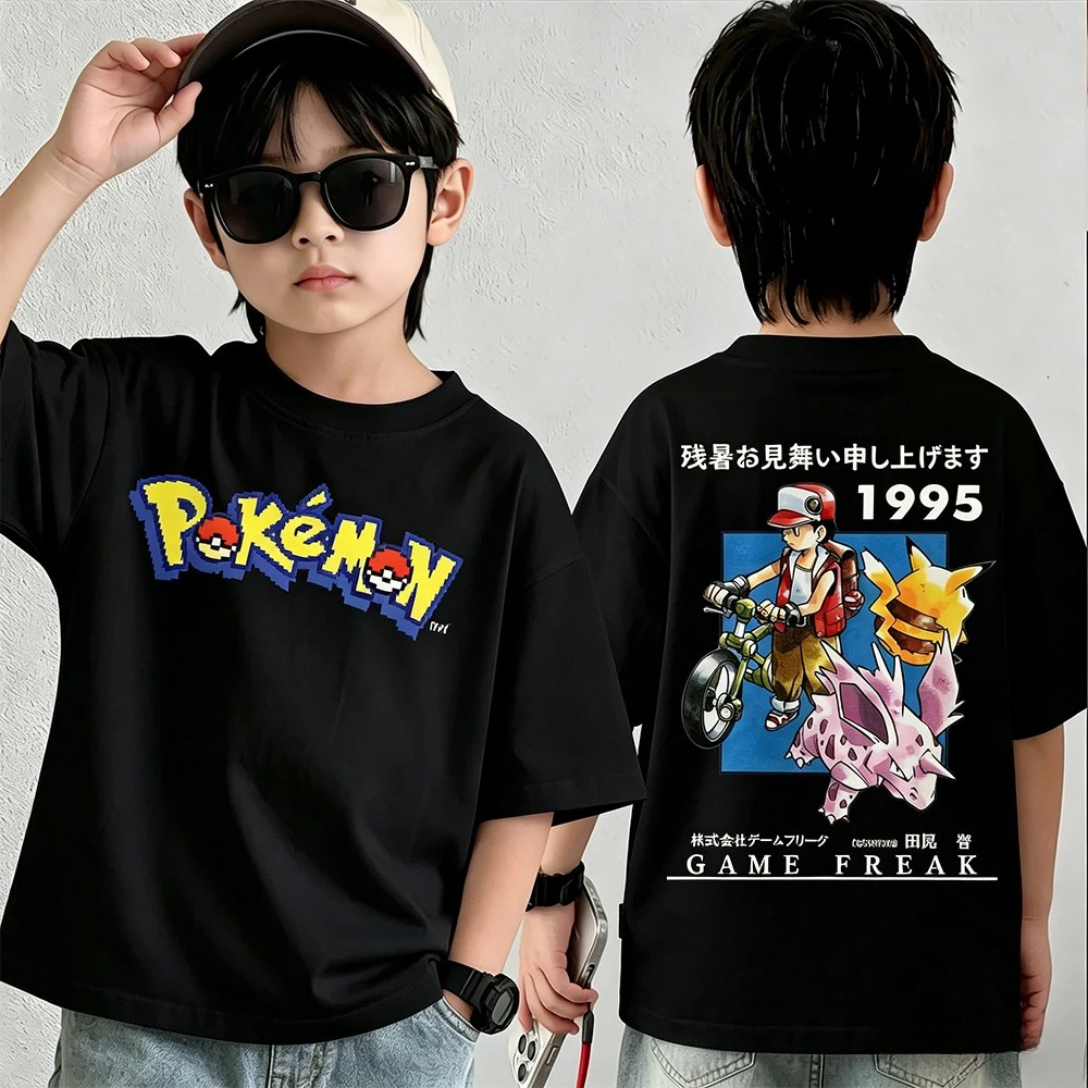 New summer Pokémon T-shirt, casual printed short-sleeved shirt, fashionable street style top, suitable for both men and women.
New summer Pokémon T-shirt, casual printed short-sleeved shirt, fashionable street style top, suitable for both men and women.