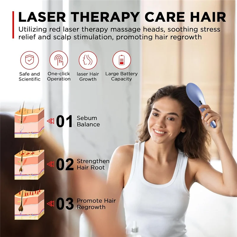 AAAU-Scalp Massager Hair Growth Comb Electric Hair Follicle Stimulation Tool Promote Hair Growth Essential Oil Medicine Applicat
AAAU-Scalp Massager Hair Growth Comb Electric Hair Follicle Stimulation Tool Promote Hair Growth Essential Oil Medicine Applicat