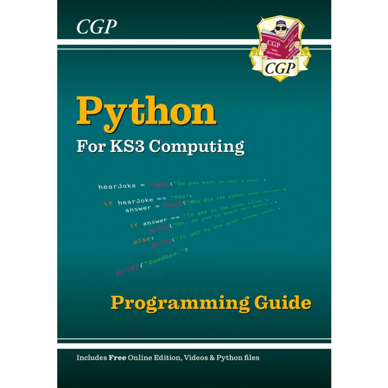 Руководство по программированию питона KS3 Computing с онлайн-изданием, файлами Python, видео CGP 9781837740659 
Руководство по программированию питона KS3 Computing с онлайн-изданием, файлами Python, видео CGP 9781837740659