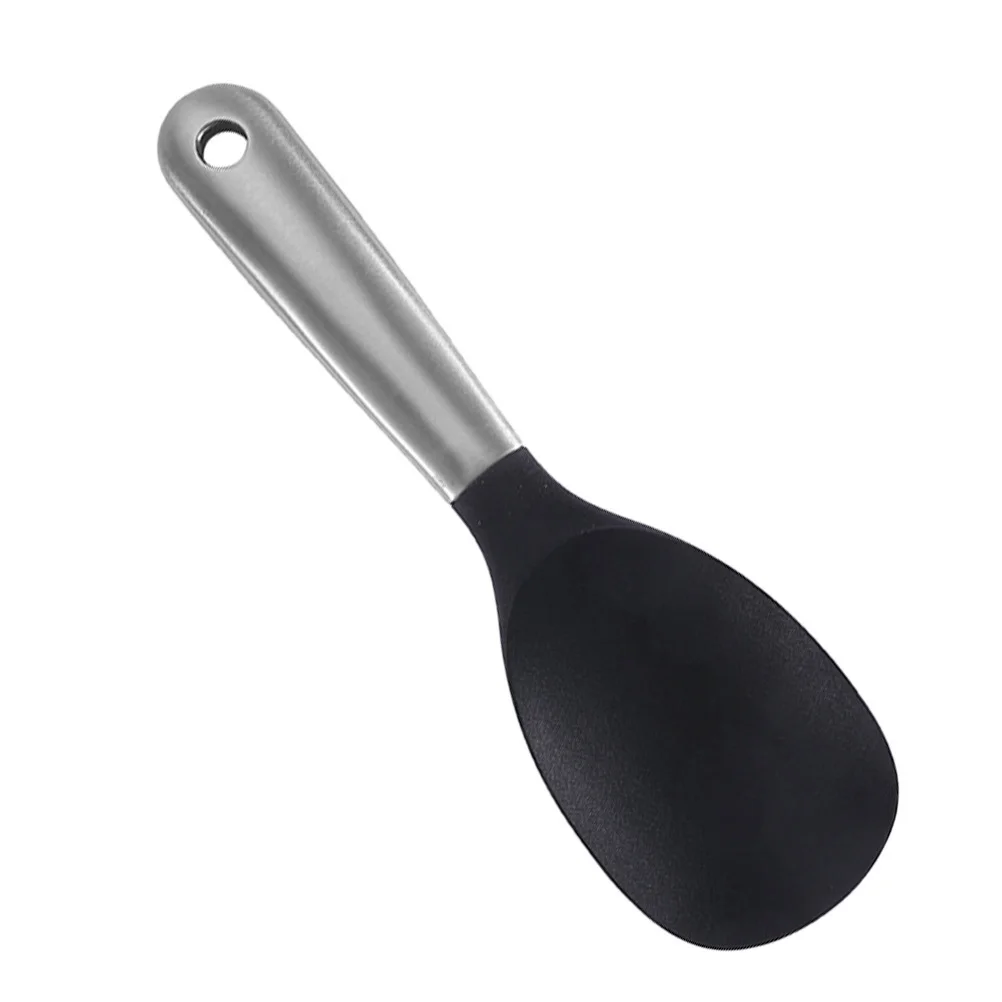1Pcs Heavy Duty Stainless Steel Silicone Rice Spoon with Hanging Hole Smooth Non-Stick Easy Clean Long Handle Spoon for Home
1Pcs Heavy Duty Stainless Steel Silicone Rice Spoon with Hanging Hole Smooth Non-Stick Easy Clean Long Handle Spoon for Home