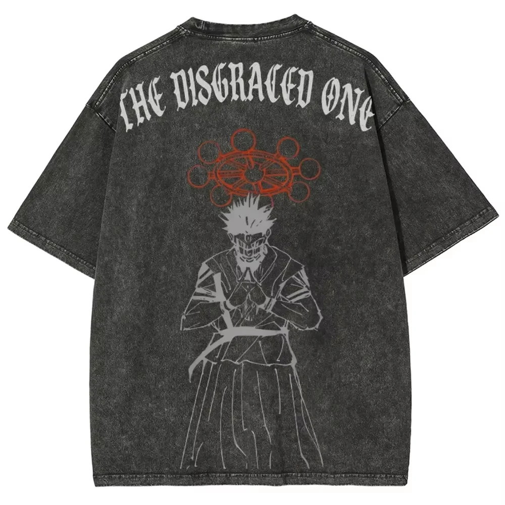 Ryomen Sukuna T Shirt Jujutsu Kaisen Men Acid Wash Disgraced One Anime Streetwear Mahoraga Wheel Vintage Tee
Ryomen Sukuna T Shirt Jujutsu Kaisen Men Acid Wash Disgraced One Anime Streetwear Mahoraga Wheel Vintage Tee