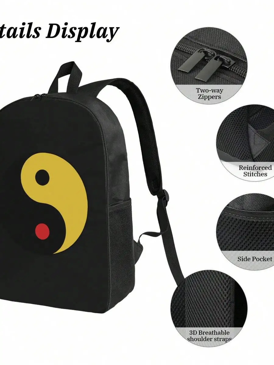 Yin Yang Design Backpack For Adults Stylish Durable Waterproof Casual Bag For School College Travel
Yin Yang Design Backpack For Adults Stylish Durable Waterproof Casual Bag For School College Travel