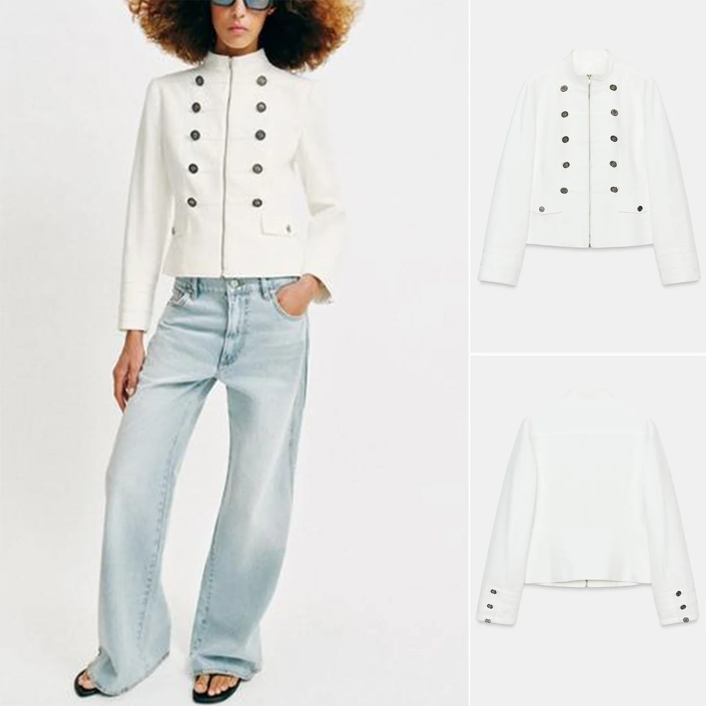 Spring Summer New Women's Long Sleeve Stand Collar Metal Button Decorated Zipper Style Suit Jacket Casual Style Standard Fit ...
Spring Summer New Women's Long Sleeve Stand Collar Metal Button Decorated Zipper Style Suit Jacket Casual Style Standard Fit ...