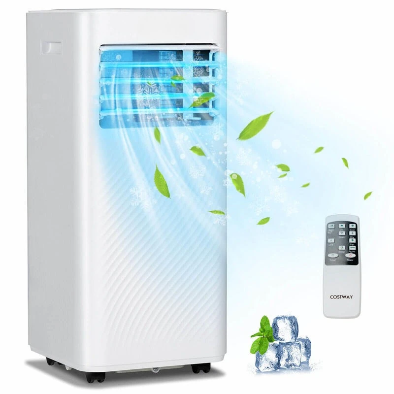 10000 BTU 4-in-1 Portable Air Conditioner with Dehumidifier and Sleep Mode-White
10000 BTU 4-in-1 Portable Air Conditioner with Dehumidifier and Sleep Mode-White
