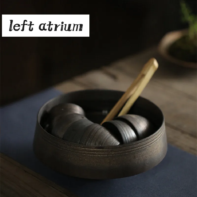 Handmade Iron Glaze Ceramic Tea Wash Bowl Washing Cup Bowl Water Storage Bowl Tea Cup Container Chinese Jianshui Tea Ceremony
Handmade Iron Glaze Ceramic Tea Wash Bowl Washing Cup Bowl Water Storage Bowl Tea Cup Container Chinese Jianshui Tea Ceremony