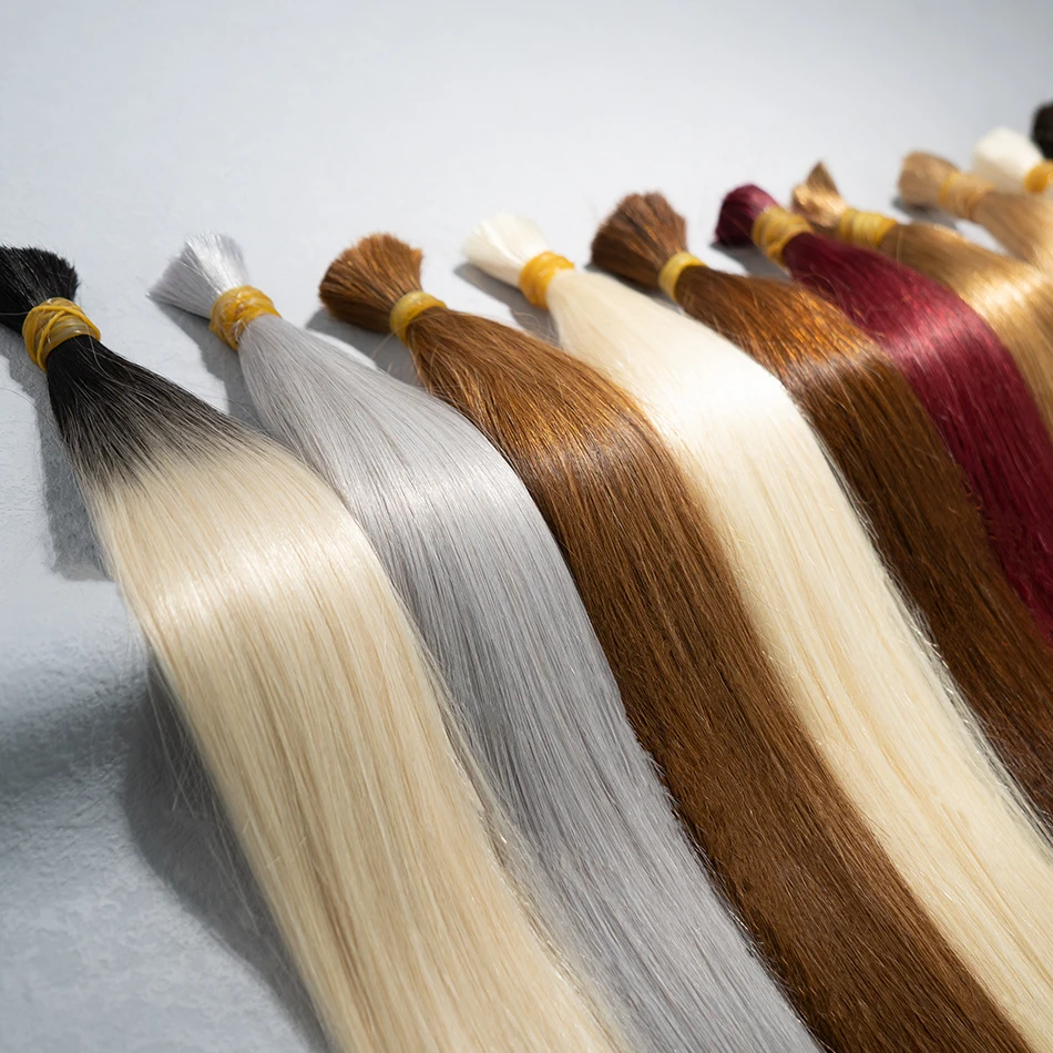 30inch 100% Human Natural Hair Bulk No Weft Remy Vietnam Straight Natural Black to 613 Blonde Extensions Braiding Hair Bundles
30inch 100% Human Natural Hair Bulk No Weft Remy Vietnam Straight Natural Black to 613 Blonde Extensions Braiding Hair Bundles