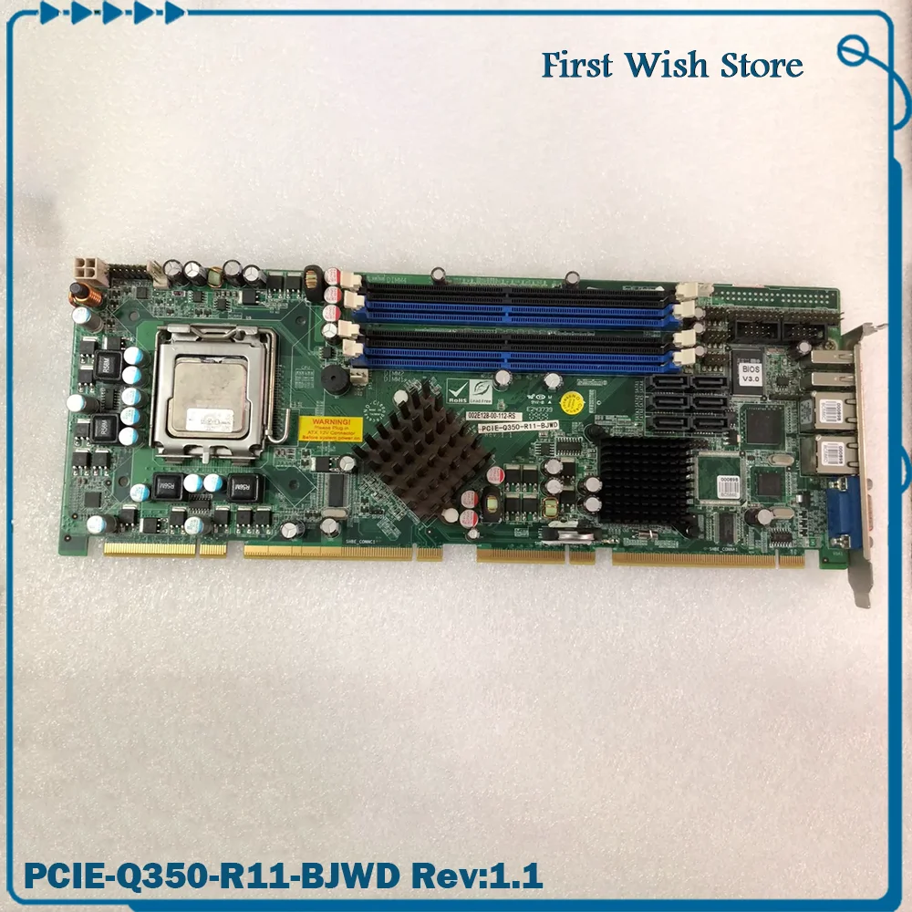 Dual Network Port Industrial Equipment Computer Motherboard PCIE-Q350-R11-BJWD Rev: 1.1
Dual Network Port Industrial Equipment Computer Motherboard PCIE-Q350-R11-BJWD Rev: 1.1