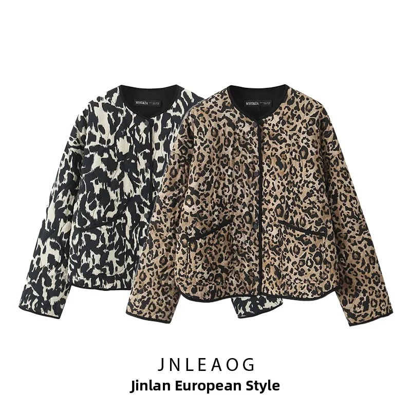 JNLEAOG Autumn New Animal Print Cotton Jacket Women's Street Style Long Sleeve Zipper Closure Hooded Straight Cut Coat
JNLEAOG Autumn New Animal Print Cotton Jacket Women's Street Style Long Sleeve Zipper Closure Hooded Straight Cut Coat