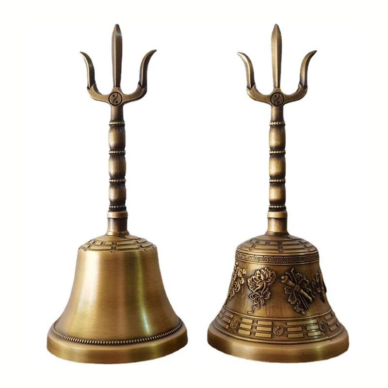 Vintage Tibetan Brass Bells Nepal Handmade Buddhist Hand Bells Music Instrument Sound Healing Yoga Meditation Bell Ornaments
Vintage Tibetan Brass Bells Nepal Handmade Buddhist Hand Bells Music Instrument Sound Healing Yoga Meditation Bell Ornaments