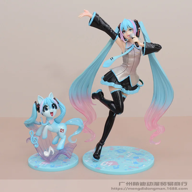 Bandai Hatsune Miku Anime Figure Cartoon Beauty Girl Rainbow Pony Manga Statue PVC Action Figurine Collectible Model Toys Doll
Bandai Hatsune Miku Anime Figure Cartoon Beauty Girl Rainbow Pony Manga Statue PVC Action Figurine Collectible Model Toys Doll