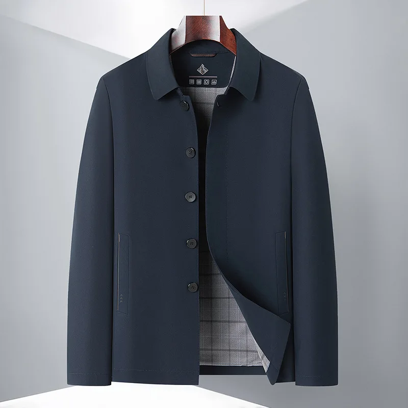Men's Silk No-iron Jacket Casual Turn-down Collar Button Style Spring Autumn New Leisure Dad Clothes Standard Fit Mixed Fiber
Men's Silk No-iron Jacket Casual Turn-down Collar Button Style Spring Autumn New Leisure Dad Clothes Standard Fit Mixed Fiber