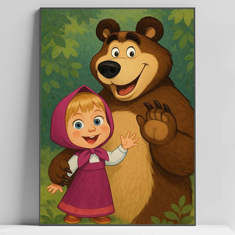 M-Masha And B-Bears Poster Home Living Room Decoration Interior Paintings Canvas Wall Art Mural Office Decor Decorative Picture
M-Masha And B-Bears Poster Home Living Room Decoration Interior Paintings Canvas Wall Art Mural Office Decor Decorative Picture