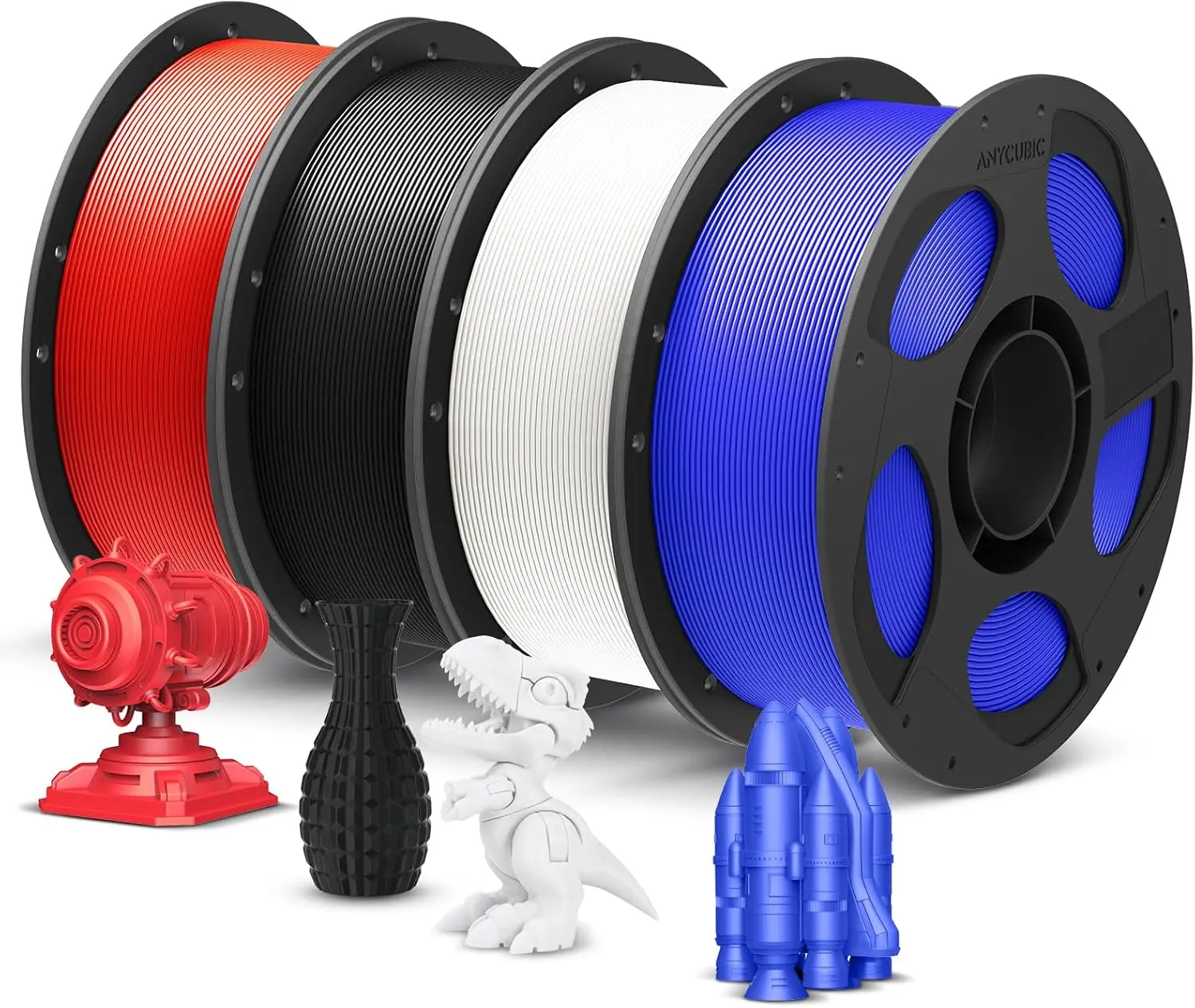 Филамент для 3D-принтера PLA+, 1,75 мм, набор из 4 катушек по 1 кг, высокая прочность, точность ±0,02 мм, черный, белый, синий, красный
Филамент для 3D-принтера PLA+, 1,75 мм, набор из 4 катушек по 1 кг, высокая прочность, точность ±0,02 мм, черный, белый, синий, красный
