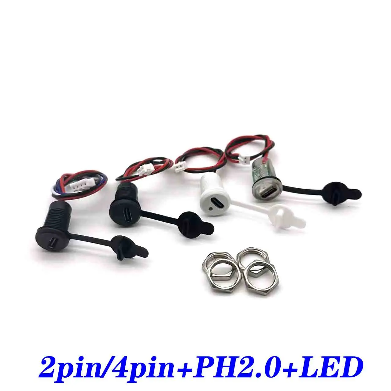 2Pin 4pin LED Lamp USB C high current charging socket with nut snap lock plate type-C female waterproof female connector Jack
2Pin 4pin LED Lamp USB C high current charging socket with nut snap lock plate type-C female waterproof female connector Jack
