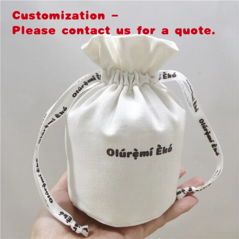 Изготовленная на заказ персонализированная сумка из натурального белого холста с хлопковым шнурком и двойной завязкой с круглым дном
Изготовленная на заказ персонализированная сумка из натурального белого холста с хлопковым шнурком и двойной завязкой с круглым дном