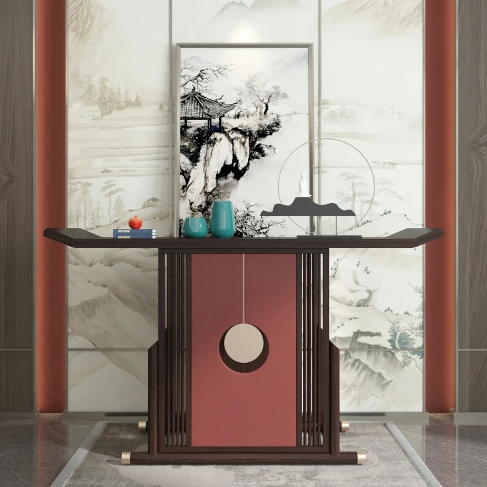 1Entrance Cabinet New Chinese Style Solid Wood Zen Strip Several Incense Burner Table Modern Entrance Altar
1Entrance Cabinet New Chinese Style Solid Wood Zen Strip Several Incense Burner Table Modern Entrance Altar