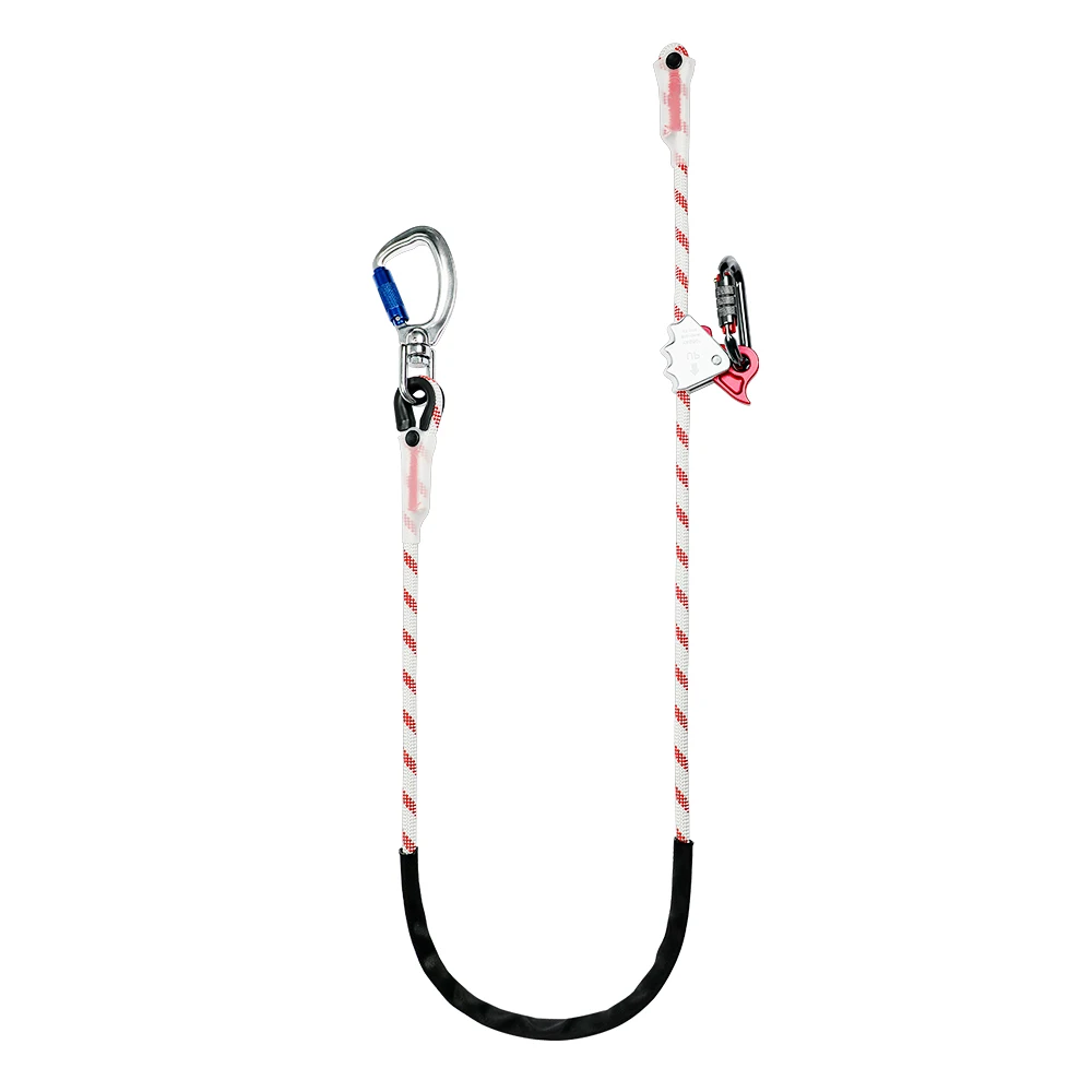 Positioning Lanyard 12mm Kernmantle Rope Swivel Eye Carabiner Aluminum Grab Adjustable 15KN for Climbing Fall Protection
Positioning Lanyard 12mm Kernmantle Rope Swivel Eye Carabiner Aluminum Grab Adjustable 15KN for Climbing Fall Protection