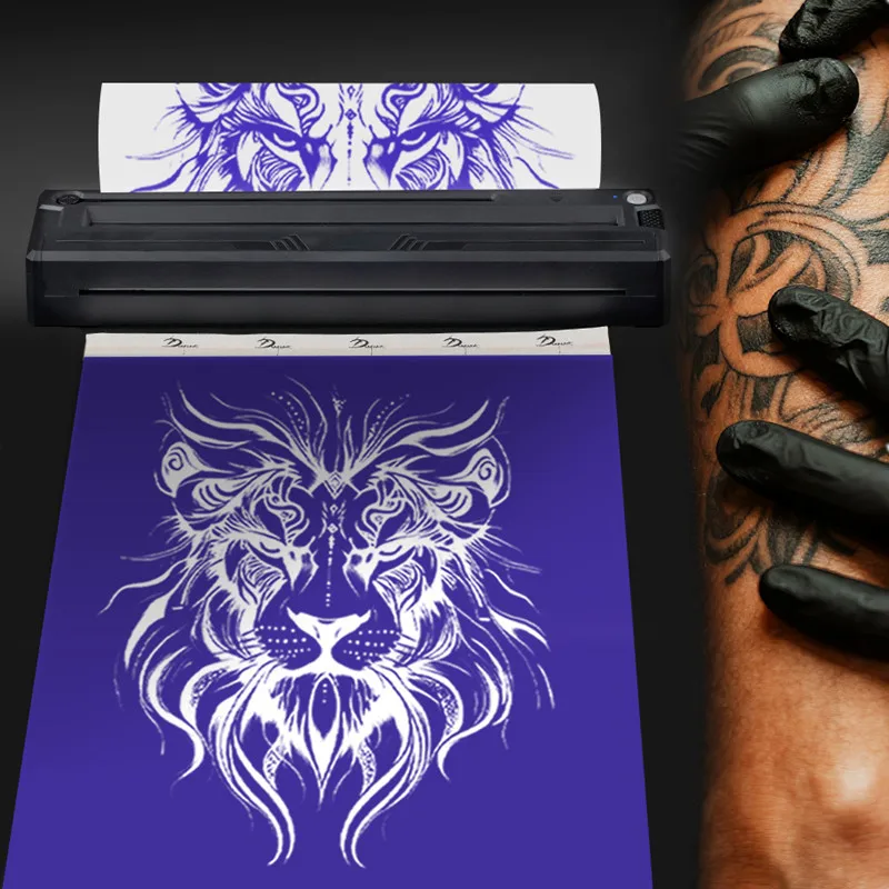 Wireless Bluetooth Tattoo Stencil Printer Portable Inkless A4 Thermal Printer for Tattoo Artists Compatible with Smartphone & PC
Wireless Bluetooth Tattoo Stencil Printer Portable Inkless A4 Thermal Printer for Tattoo Artists Compatible with Smartphone & PC