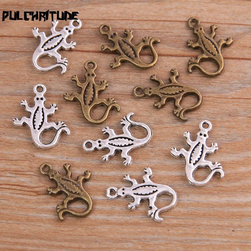 20PCS 15*18mm New Product Two Color Animal Gecko Charms Pendant Jewelry Metal Alloy Jewelry Marking
20PCS 15*18mm New Product Two Color Animal Gecko Charms Pendant Jewelry Metal Alloy Jewelry Marking