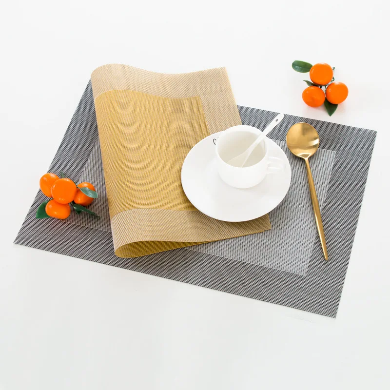 Placemats Set of 6, Vinyl Placemats, Heat-Resistant Stain Resistant Washable PVC Table Mats
Placemats Set of 6, Vinyl Placemats, Heat-Resistant Stain Resistant Washable PVC Table Mats