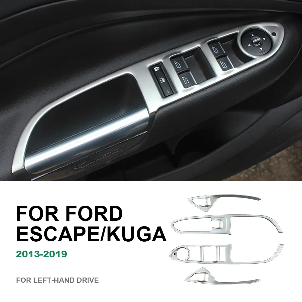 Stainless Steel Car Door Window Switch Button Panel Frame For Ford ESCAPE KUGA 2013 2014 2015 2016 2017 2018 2019 Accessories
Stainless Steel Car Door Window Switch Button Panel Frame For Ford ESCAPE KUGA 2013 2014 2015 2016 2017 2018 2019 Accessories