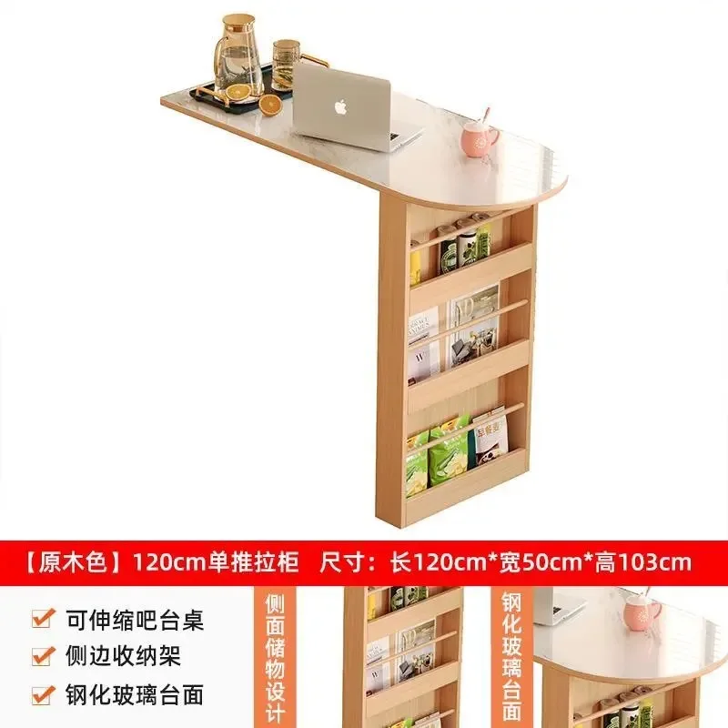Solid wood bar household balcony, leisure and retractable small apartment, island counter, locker, dining side integrated unit
Solid wood bar household balcony, leisure and retractable small apartment, island counter, locker, dining side integrated unit