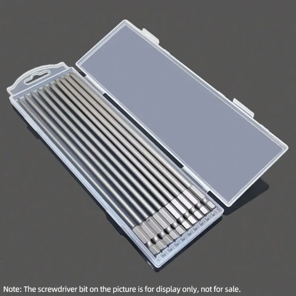 1Pcs Plastic Drill Bits Storage Box 10 Grid Case 1/4"(6.35mm) Hex Shank Tool Parts Storage Case 75/110/150/200mm
1Pcs Plastic Drill Bits Storage Box 10 Grid Case 1/4"(6.35mm) Hex Shank Tool Parts Storage Case 75/110/150/200mm