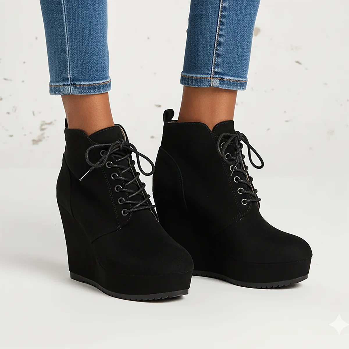 Женские ботинки на платформе, осенне-зимние новые замшевые туфли с круглым носком, нескользящие износостойкие ботинки на высоком каблуке со шнуровкой, Zapatos De Mujer
Женские ботинки на платформе, осенне-зимние новые замшевые туфли с круглым носком, нескользящие износостойкие ботинки на высоком каблуке со шнуровкой, Zapatos De Mujer