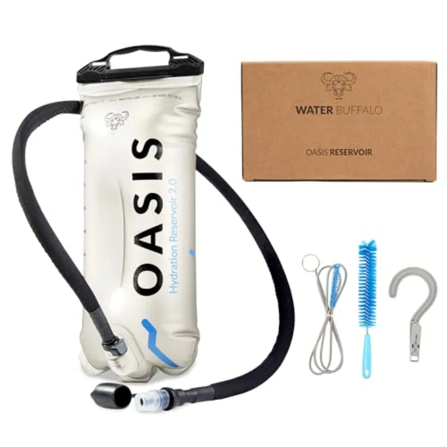 Oasis Hydration Badder and Water Badder for Hiking Backpack, Leakproof Design with Insulated Hose and High-Flow Bite Vae
Oasis Hydration Badder and Water Badder for Hiking Backpack, Leakproof Design with Insulated Hose and High-Flow Bite Vae