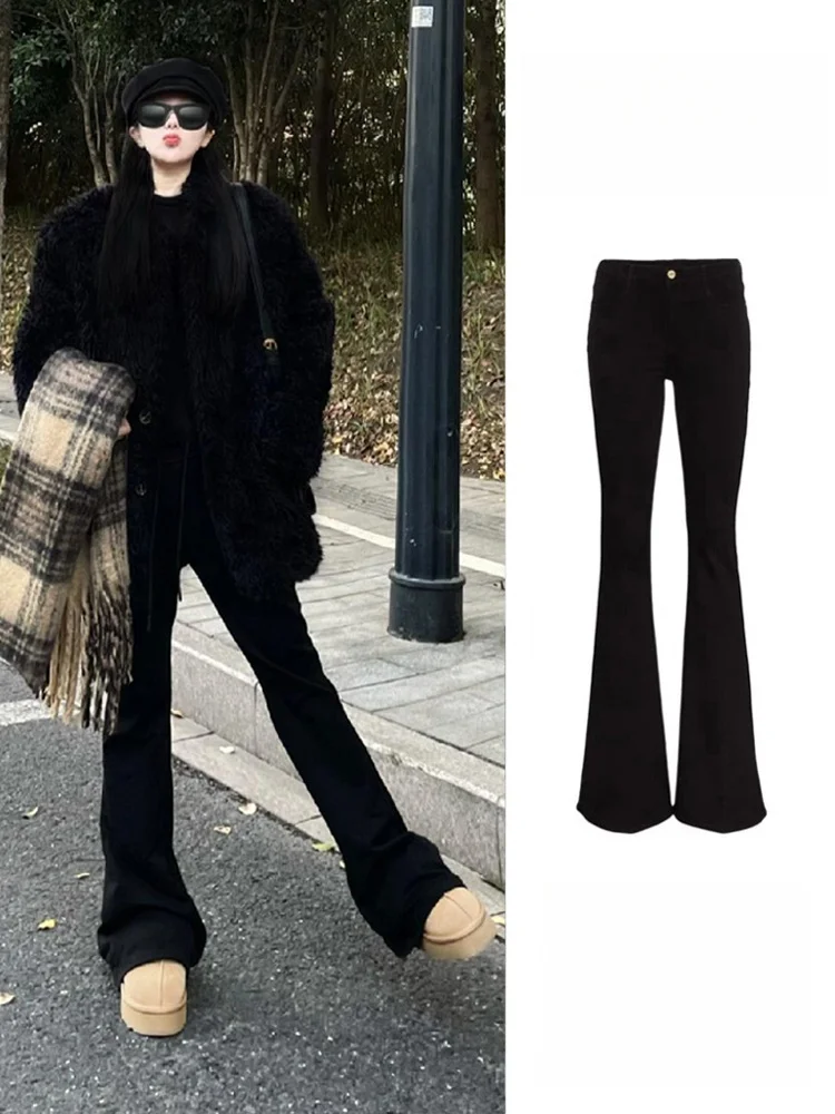 High Waist Bell Bottom Denim Jeans Women's Elastic Loose Fit Straight Leg Ankle Length Bootcut Jeans for Pear Shaped plus Size
High Waist Bell Bottom Denim Jeans Women's Elastic Loose Fit Straight Leg Ankle Length Bootcut Jeans for Pear Shaped plus Size
