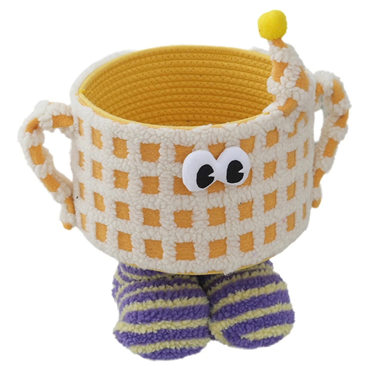 AB51 Woven Storage Basket Cartoon Storage Basket Snack Toy Storage Bag Cute Home Decoration Yellow
AB51 Woven Storage Basket Cartoon Storage Basket Snack Toy Storage Bag Cute Home Decoration Yellow