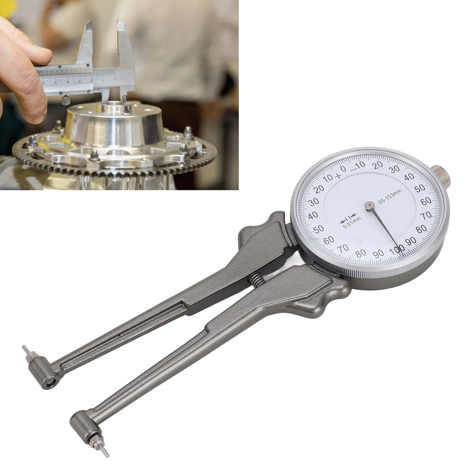 Gauge Inside Caliper 55‑153mm Internal Caliper Replaceable High Accuracy Gauge Inside Caliper for Cylinder Bore
Gauge Inside Caliper 55‑153mm Internal Caliper Replaceable High Accuracy Gauge Inside Caliper for Cylinder Bore