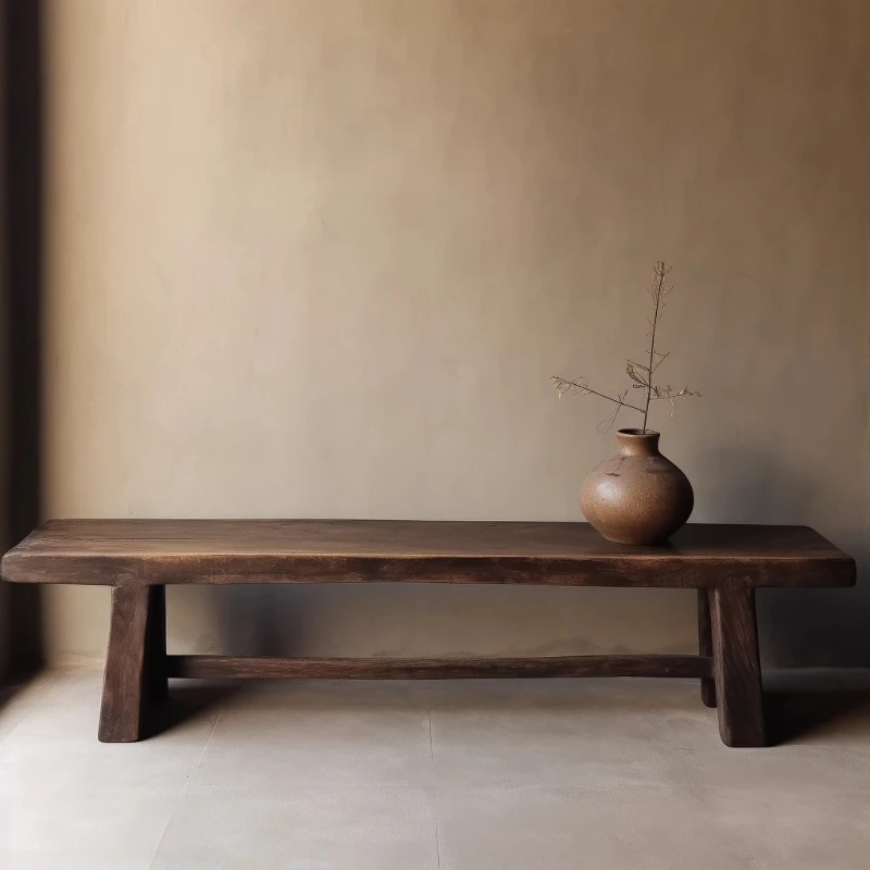 Solid wood strip, family living room balcony leisure chair, homestay log wind tea stool
Solid wood strip, family living room balcony leisure chair, homestay log wind tea stool