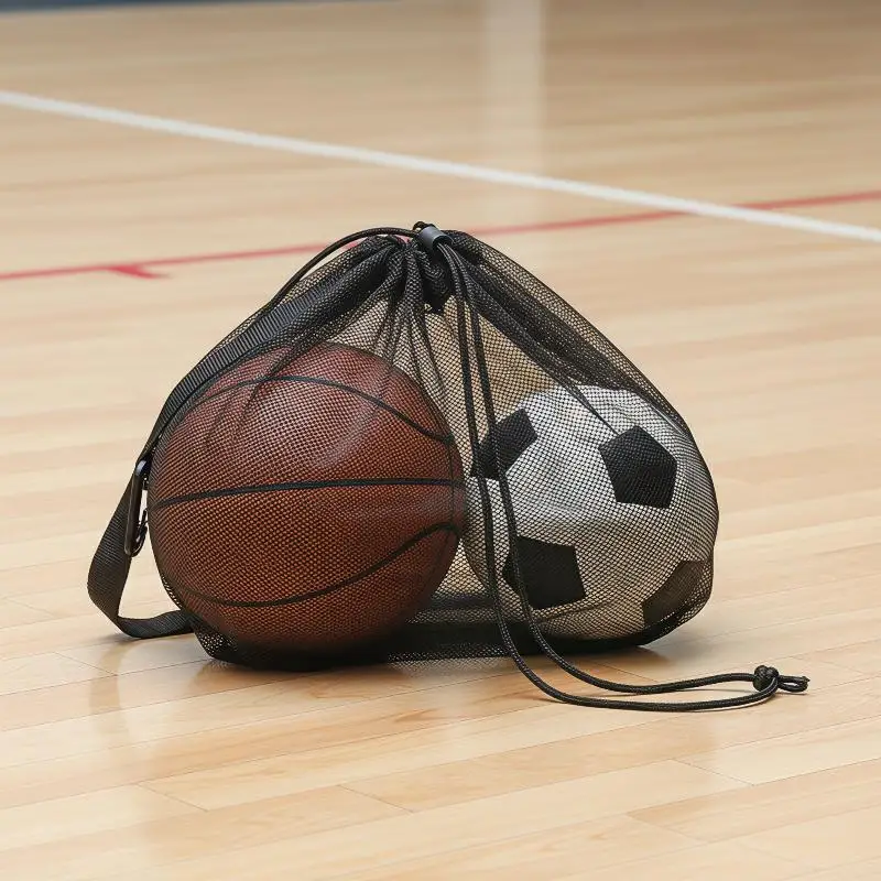 Sports Training Equipment Bag Basketball Net Design Large Capacity Drawstring
Sports Training Equipment Bag Basketball Net Design Large Capacity Drawstring