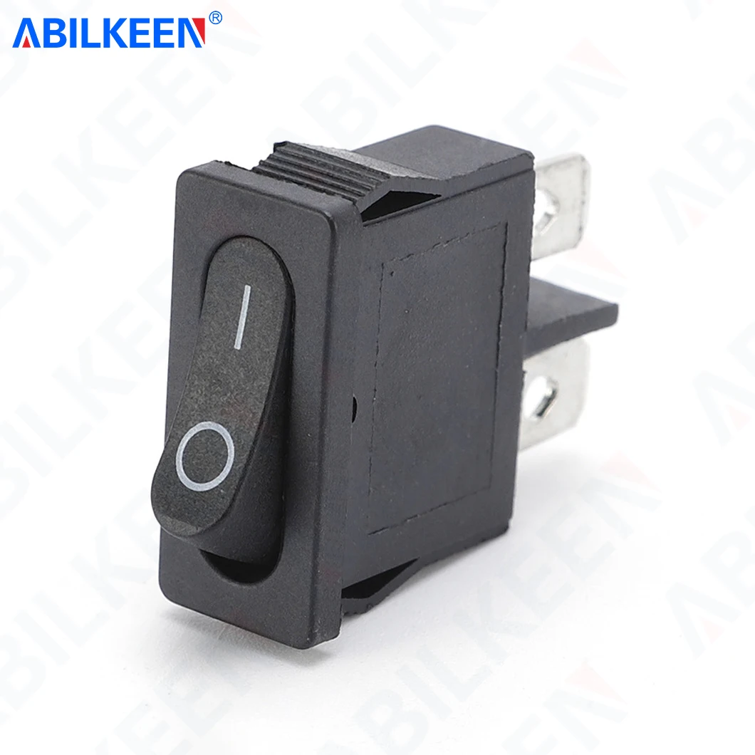 100PCS/LOT ABILKEEN KCD1-101-12 Ultra-Thin Rocker Toggle Switch ON-OFF Latching Toggle Switch with 2Pin Terminal 6A 250VAC
100PCS/LOT ABILKEEN KCD1-101-12 Ultra-Thin Rocker Toggle Switch ON-OFF Latching Toggle Switch with 2Pin Terminal 6A 250VAC